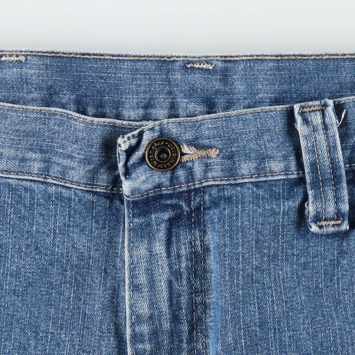 Wrangler denim painter shorts, men's size W35 (approx.) cotton blue type Vintage Second Hand