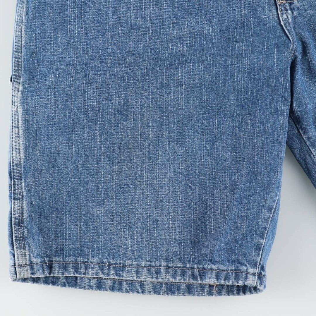 Wrangler denim painter shorts, men's size W35 (approx.) cotton blue type Vintage Second Hand