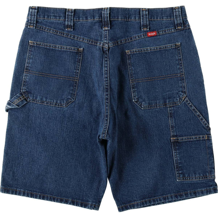 Wrangler Denim Painter Shorts, Shorts, Men's, W36 equivalent cotton blue type Vintage Second Hand
