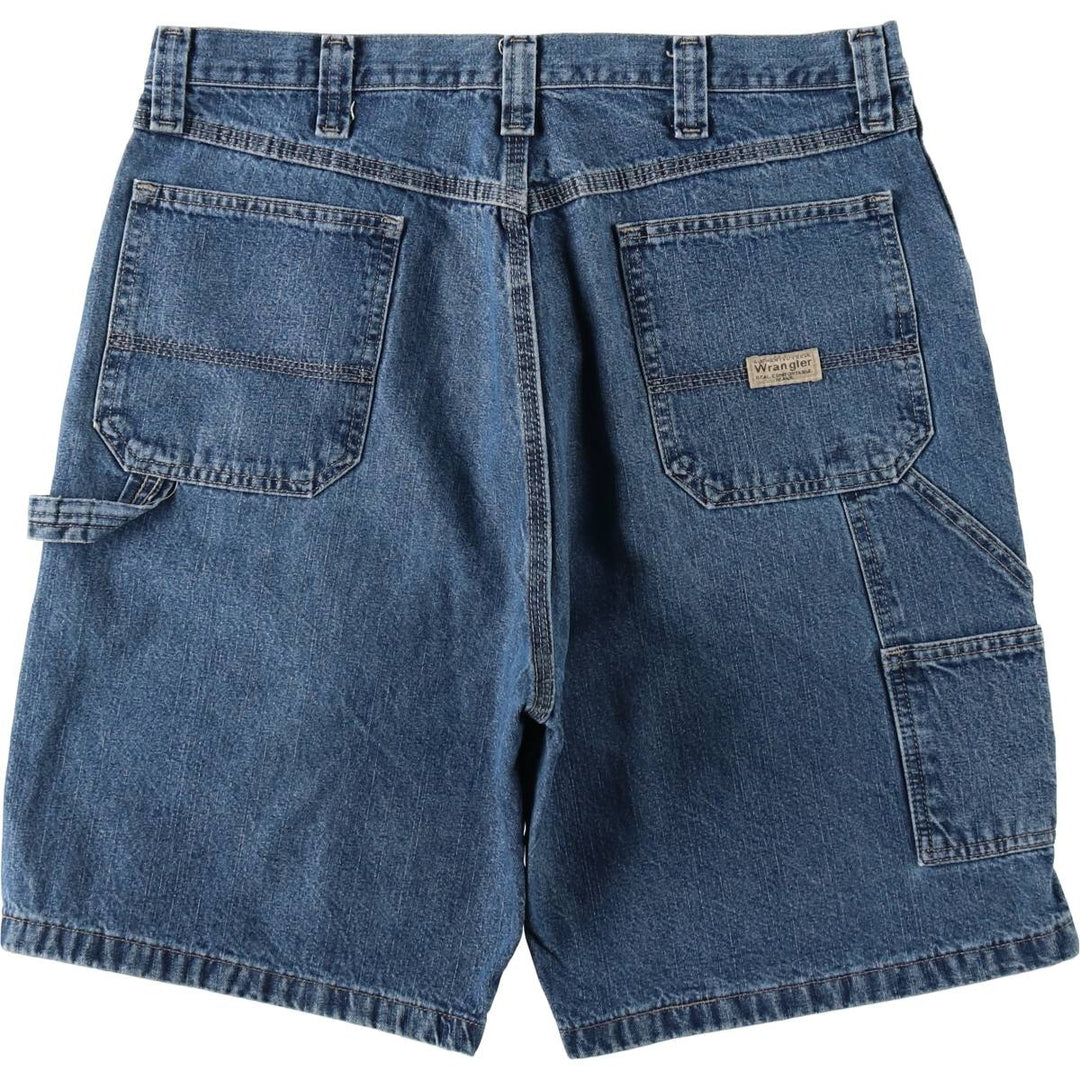 2000'S Wrangler denim painter shorts, men's size W36 (approx.) cotton blue type Vintage Second Hand