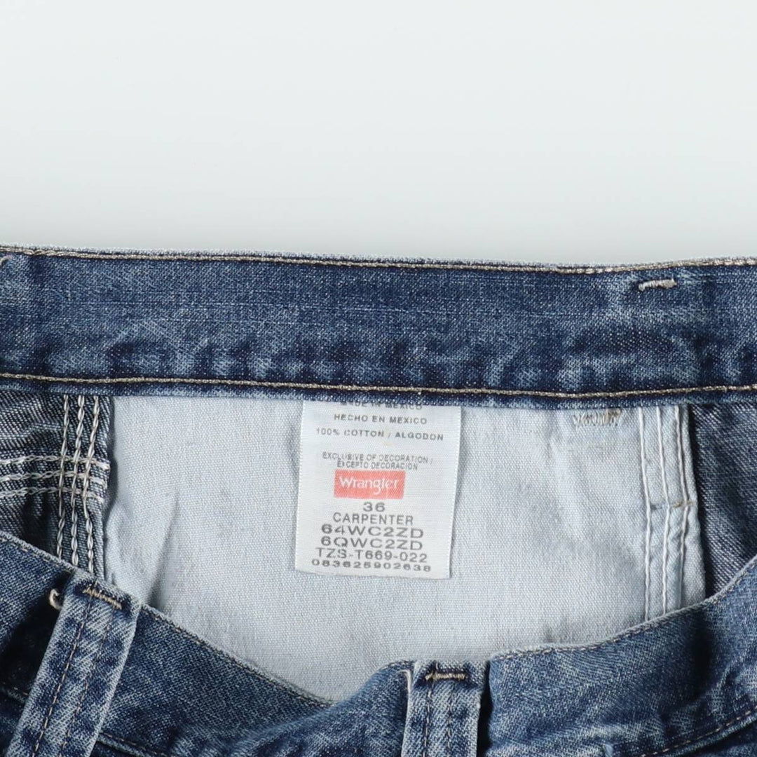 2000'S Wrangler denim painter shorts, men's size W36 (approx.) cotton blue type Vintage Second Hand