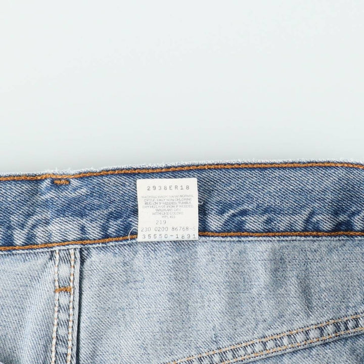00'S Levi's 550 Relaxed Fit Denim Shorts for Men, Size W36 cotton blue type Vintage Second Hand