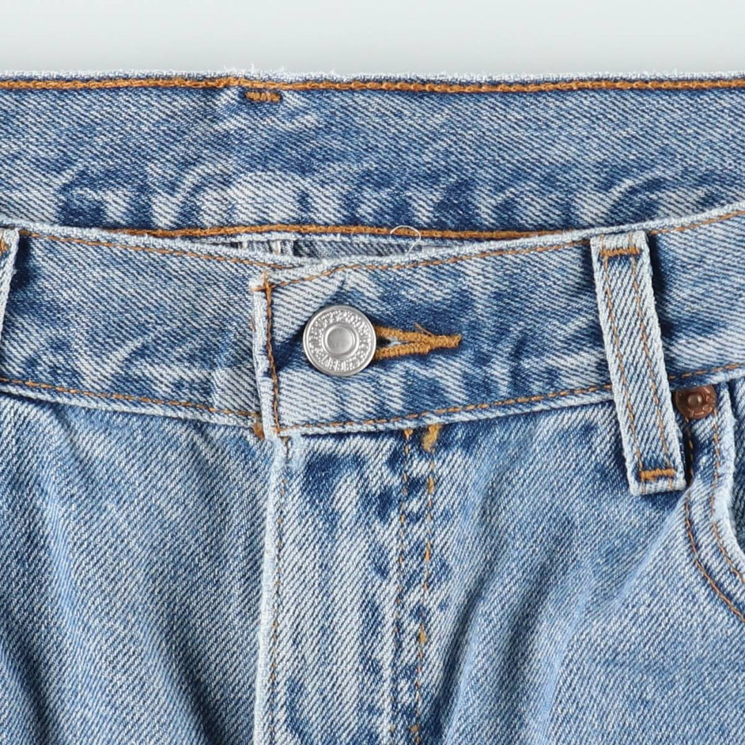 00'S Levi's 550 Relaxed Fit Denim Shorts for Men, Size W36 cotton blue type Vintage Second Hand
