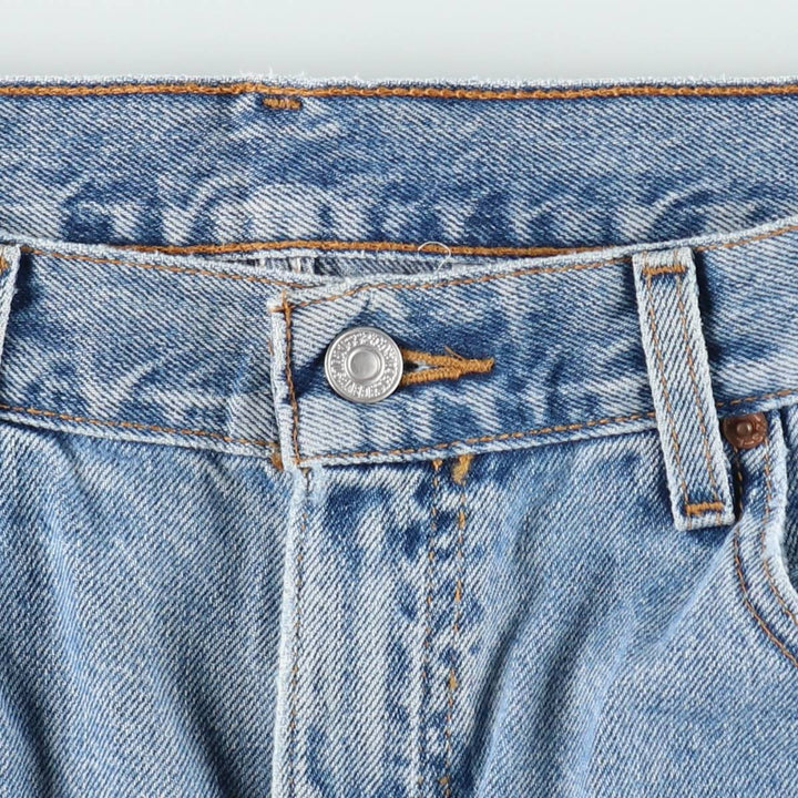 00'S Levi's 550 Relaxed Fit Denim Shorts for Men, Size W36 cotton blue type Vintage Second Hand