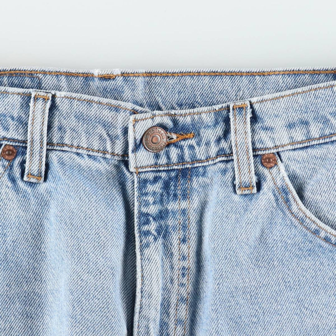 Levi's 550 Relaxed Fit Denim Shorts, Men's Size W34 (approx.), Orange Tab unclear Blue type light blue Vintage Second Hand