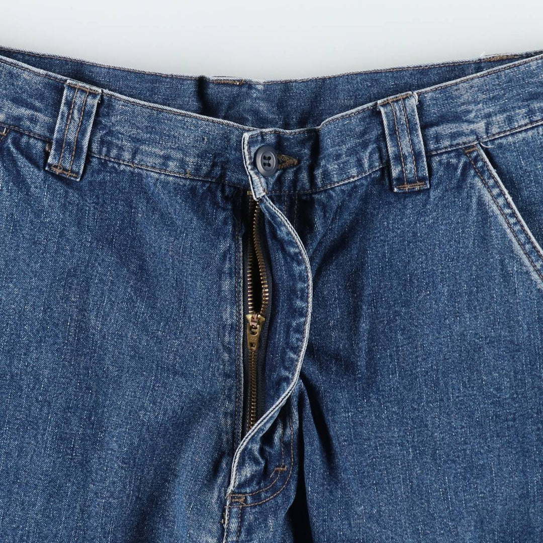 Wrangler denim cargo shorts, made in Russia, men's size W35 (approx.). cotton blue type Vintage Second Hand