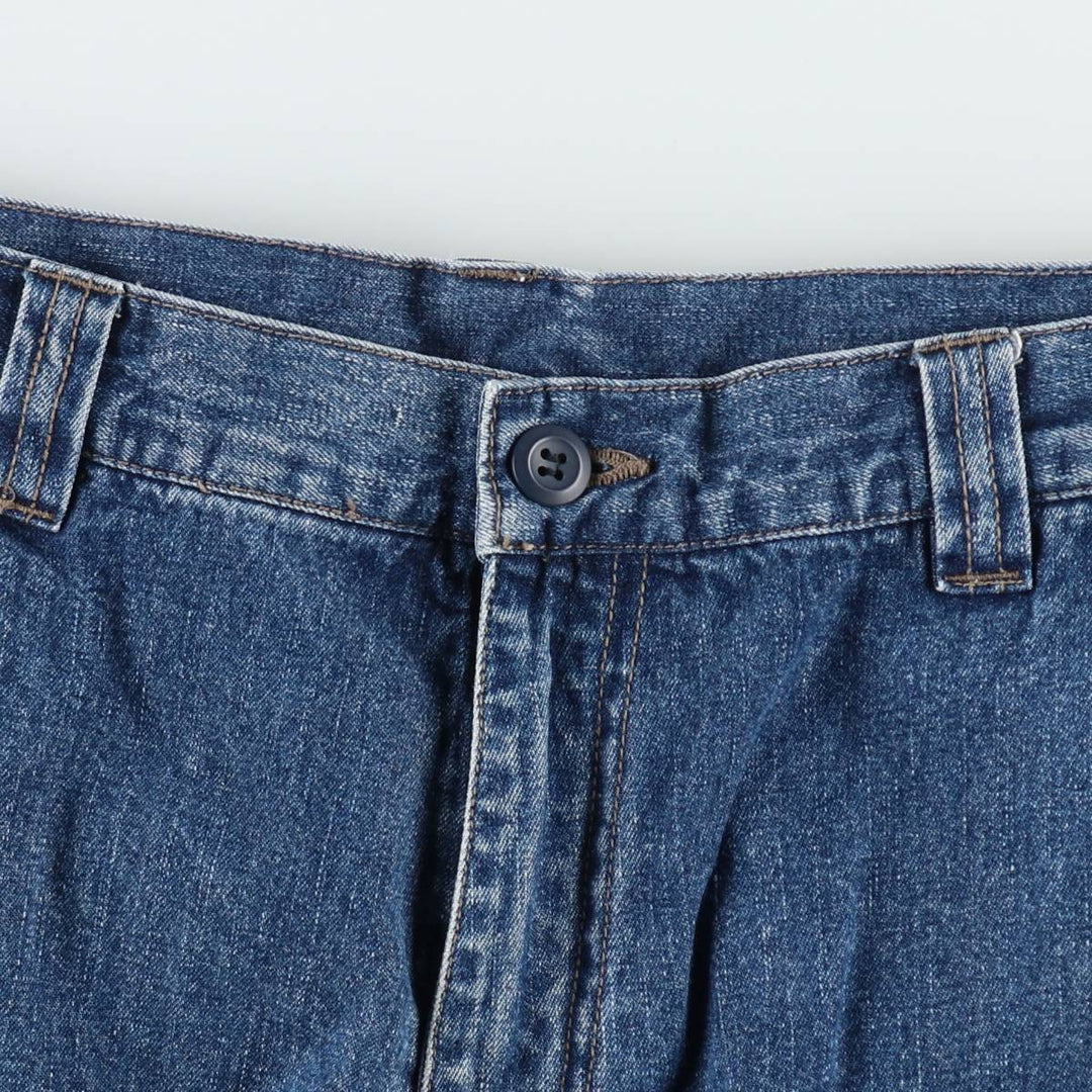 Wrangler denim cargo shorts, made in Russia, men's size W35 (approx.). cotton blue type Vintage Second Hand