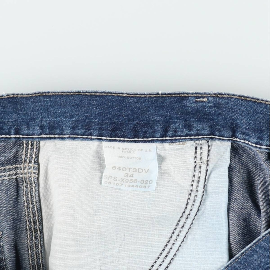 Wrangler denim painter shorts, men's size W36 (approx.) cotton blue type Vintage Second Hand