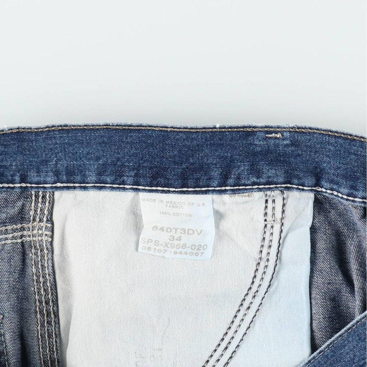 Wrangler denim painter shorts, men's size W36 (approx.) cotton blue type Vintage Second Hand