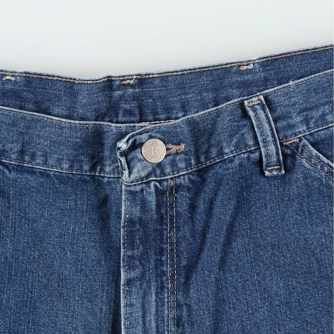 Wrangler denim painter shorts, men's size W36 (approx.) cotton blue type Vintage Second Hand