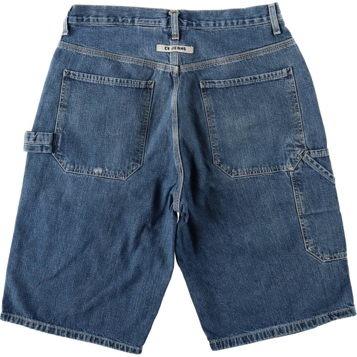 90s-00'S Calvin Klein Jeans Denim Painter Shorts, Men's W33 (approx.), Vintage cotton blue type Vintage Second Hand