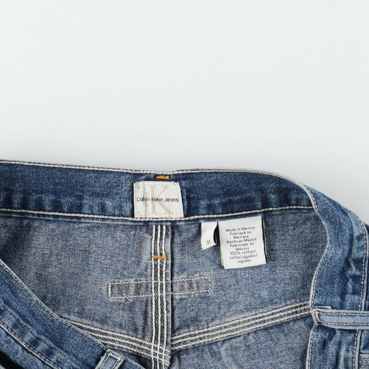 90s-00'S Calvin Klein Jeans Denim Painter Shorts, Men's W33 (approx.), Vintage cotton blue type Vintage Second Hand