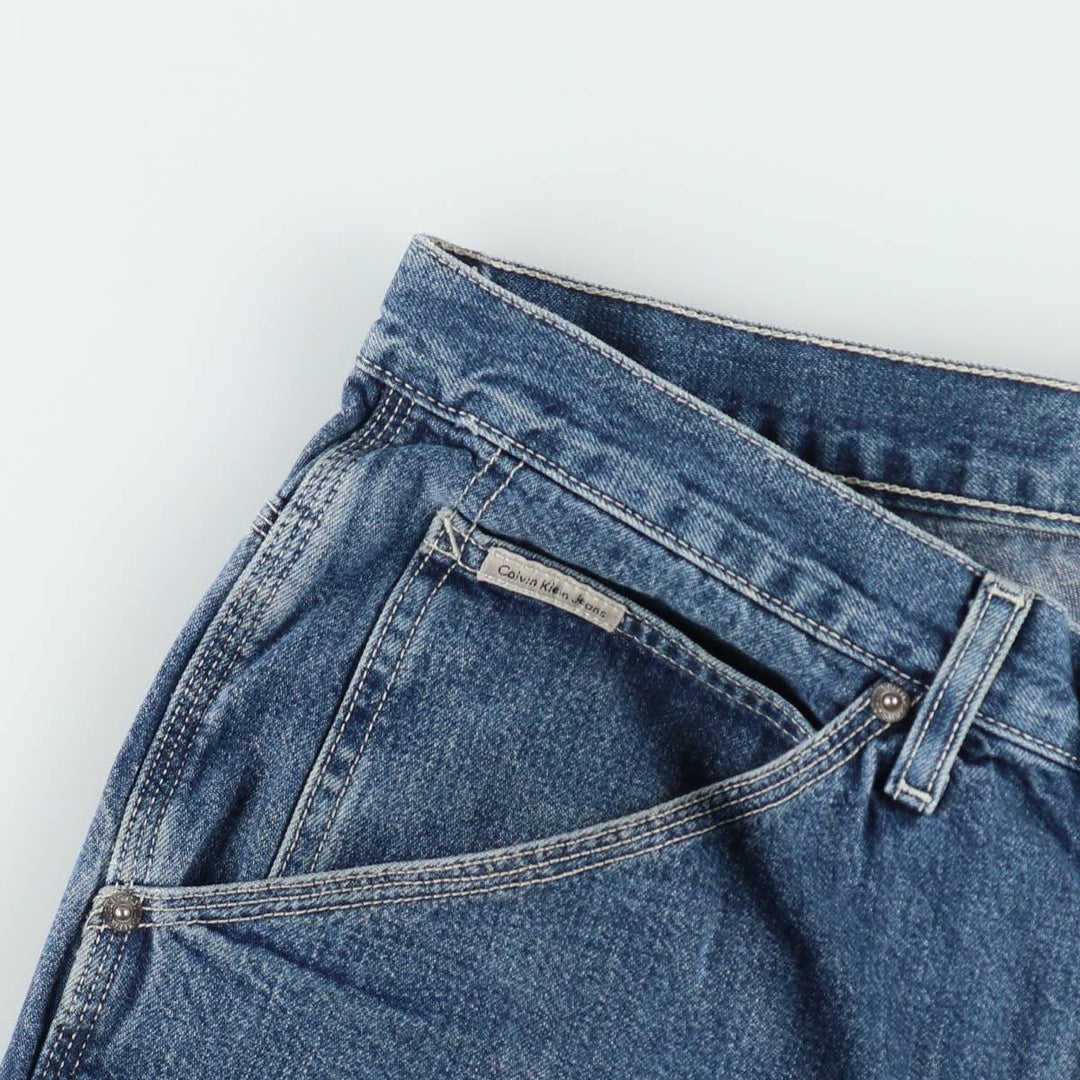 90s-00'S Calvin Klein Jeans Denim Painter Shorts, Men's W33 (approx.), Vintage cotton blue type Vintage Second Hand