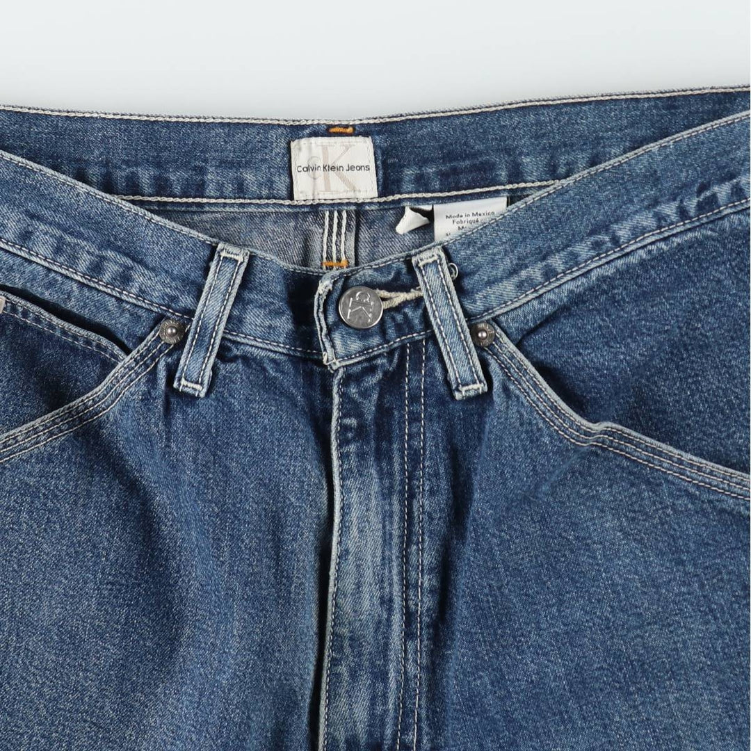 90s-00'S Calvin Klein Jeans Denim Painter Shorts, Men's W33 (approx.), Vintage cotton blue type Vintage Second Hand