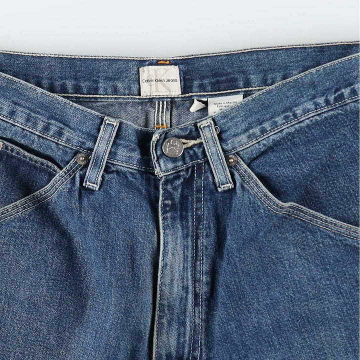 90s-00'S Calvin Klein Jeans Denim Painter Shorts, Men's W33 (approx.), Vintage cotton blue type Vintage Second Hand