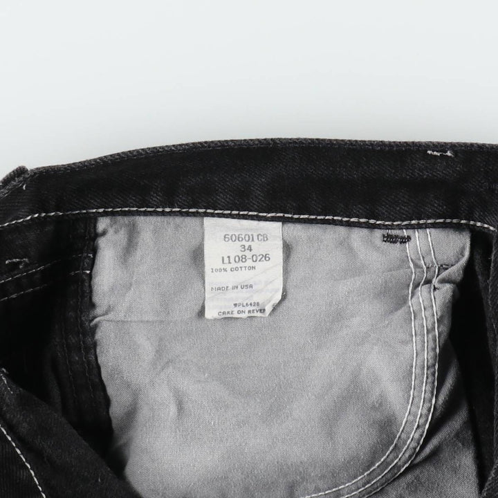 Wrangler Black Denim Shorts, Made in USA, Men's, W34 equivalent cotton black type Vintage Second Hand