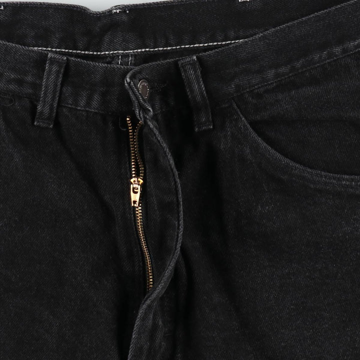 Wrangler Black Denim Shorts, Made in USA, Men's, W34 equivalent cotton black type Vintage Second Hand
