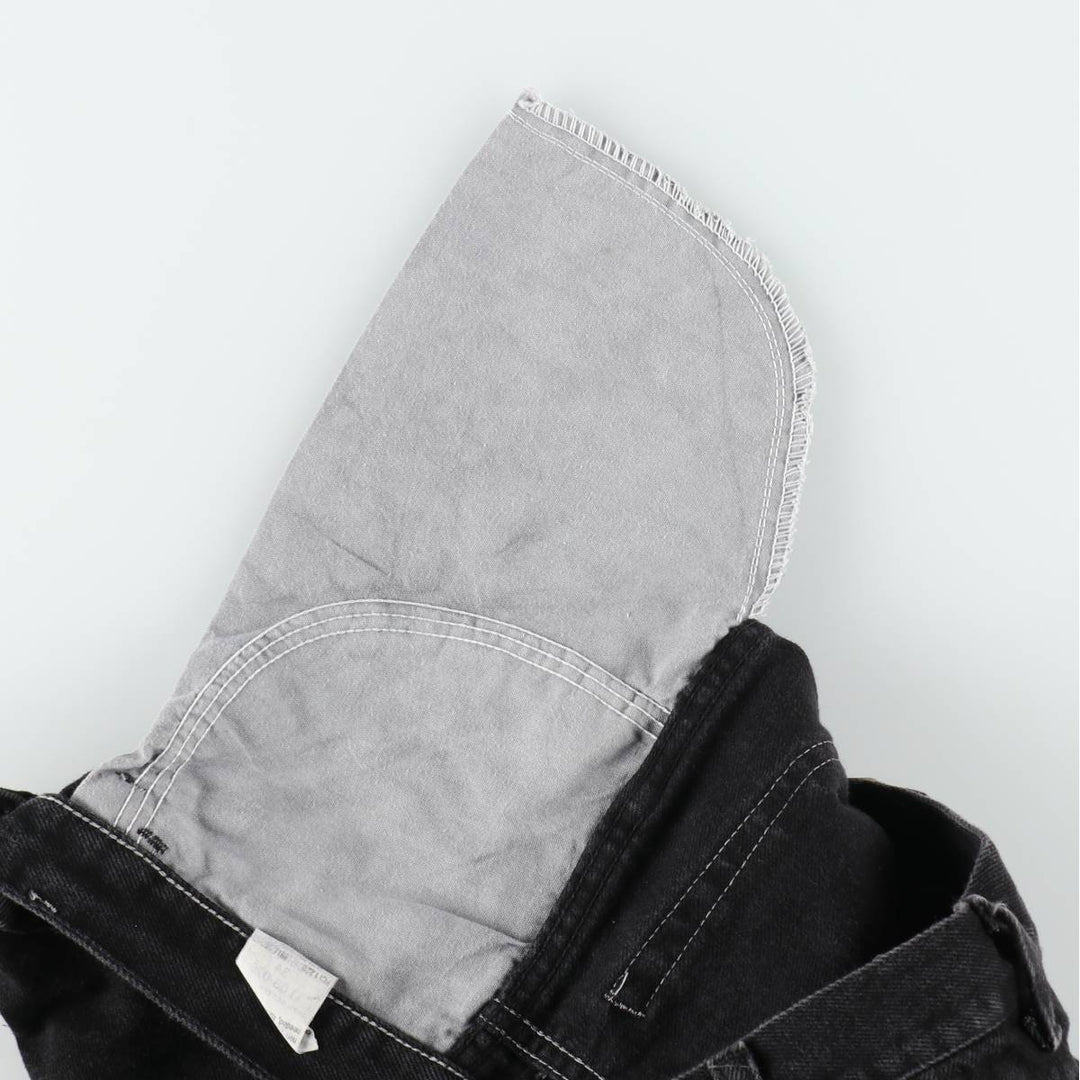 Wrangler Black Denim Shorts, Made in USA, Men's, W34 equivalent cotton black type Vintage Second Hand