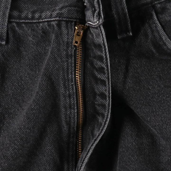 Wrangler Black Denim Shorts, Made in USA, Men's, W34 equivalent cotton black type Vintage Second Hand