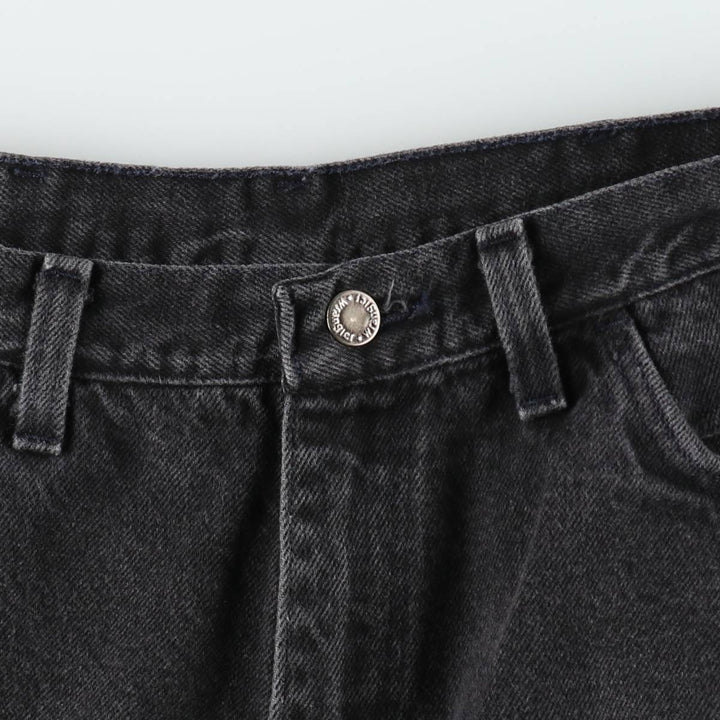 Wrangler Black Denim Shorts, Made in USA, Men's, W34 equivalent cotton black type Vintage Second Hand