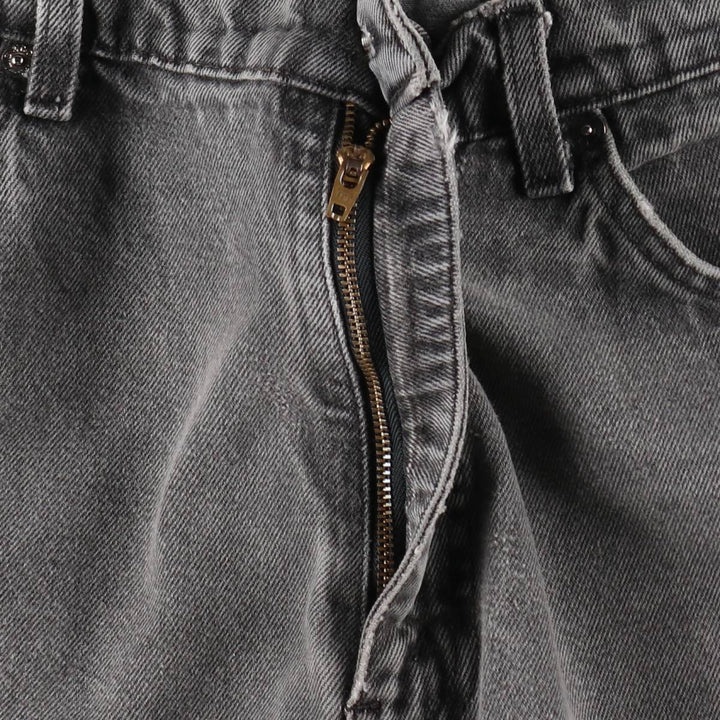 Levi's 550 Relaxed Fit Black Denim Shorts (Men's W35 equivalent) cotton black type Vintage Second Hand