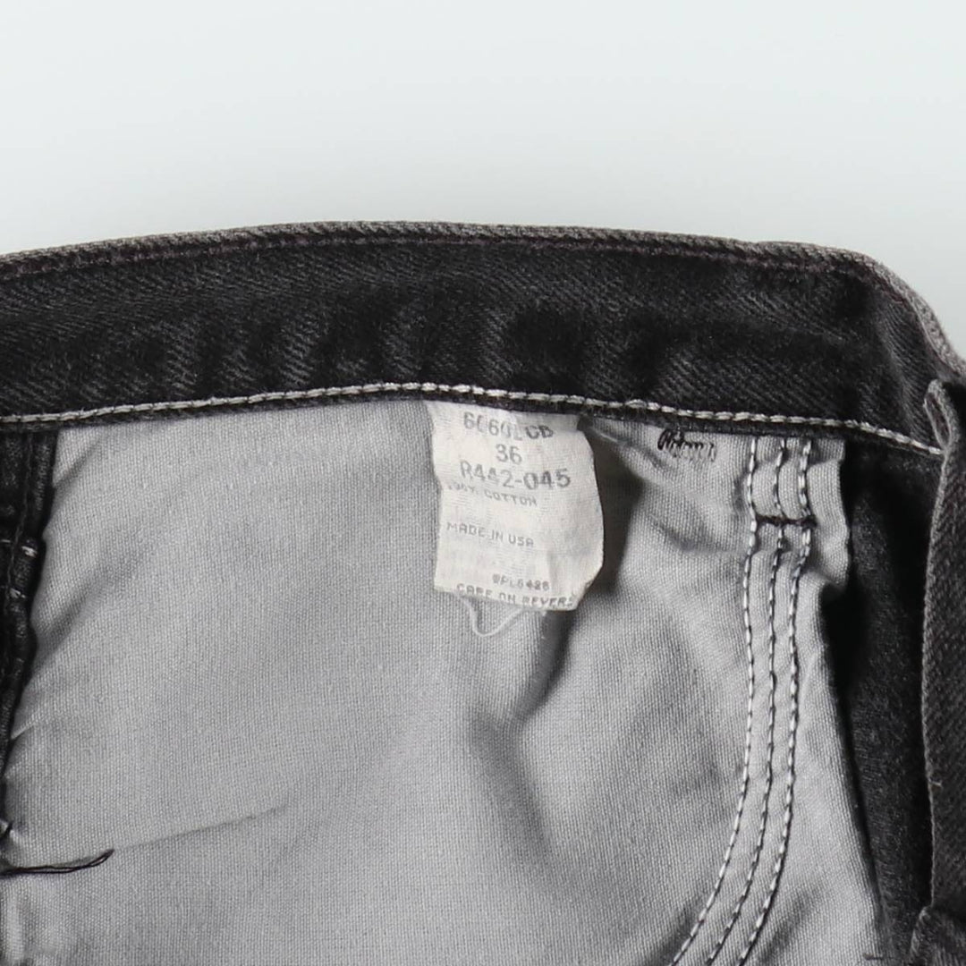 Wrangler Black Denim Shorts, Made in USA, Men's, W34 equivalent cotton black type Vintage Second Hand