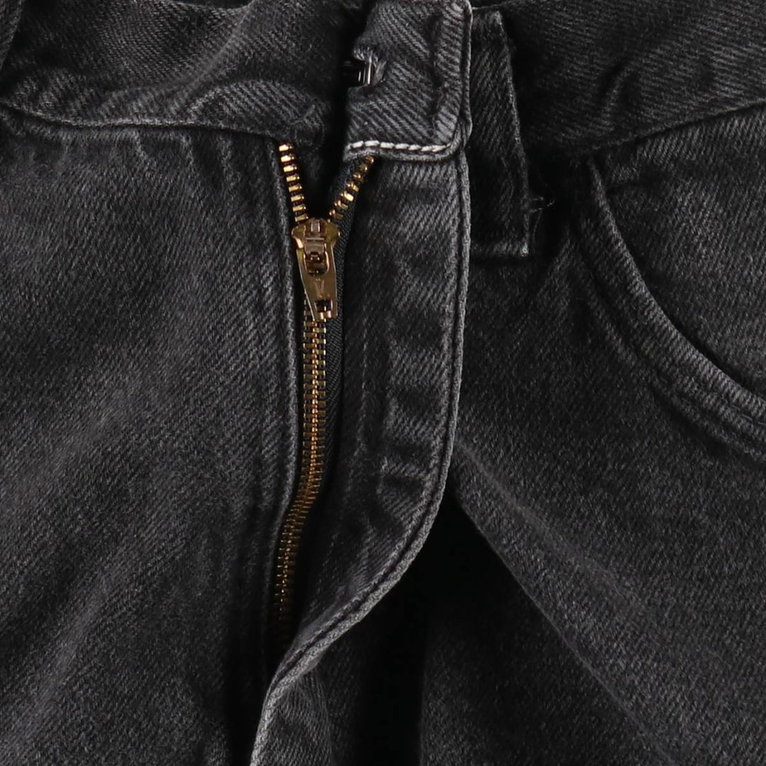 Wrangler Black Denim Shorts, Made in USA, Men's, W34 equivalent cotton black type Vintage Second Hand