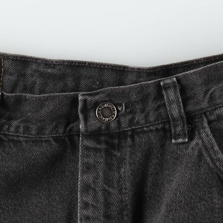 Wrangler Black Denim Shorts, Made in USA, Men's, W34 equivalent cotton black type Vintage Second Hand