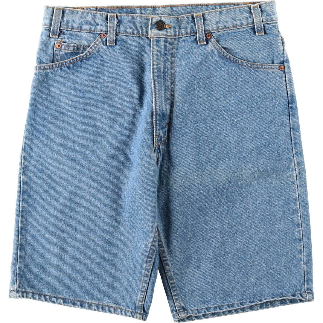 90'S Levi's 550 Orange Tab Denim Shorts, Half Pants, Made in USA, Men's W34 (approx.), Vintage cotton blue type Vintage Second Hand