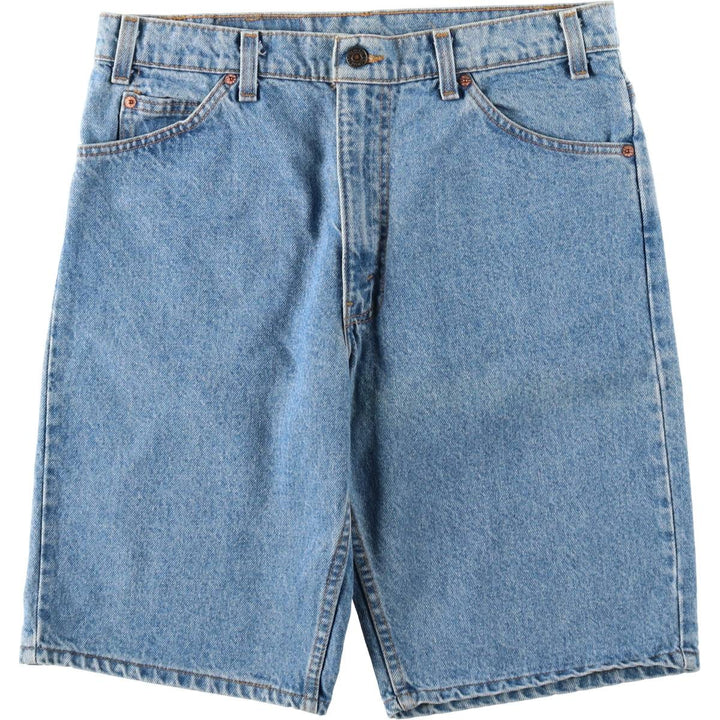 90'S Levi's 550 Orange Tab Denim Shorts, Half Pants, Made in USA, Men's W34 (approx.), Vintage cotton blue type Vintage Second Hand