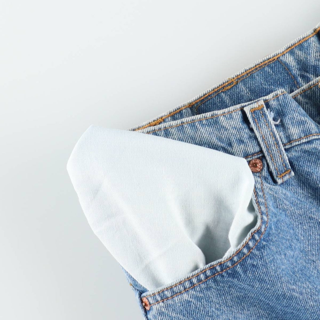 90'S Levi's 550 Orange Tab Denim Shorts, Half Pants, Made in USA, Men's W34 (approx.), Vintage cotton blue type Vintage Second Hand