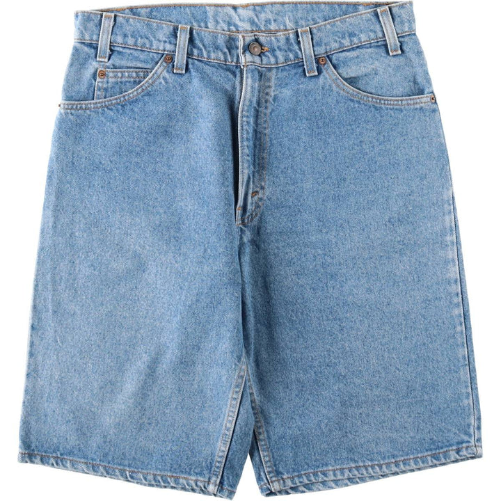 90'S Levi's Orange Tab Denim Shorts, Made in USA, Men's Size W34 (approx.), Vintage cotton blue type Vintage Second Hand