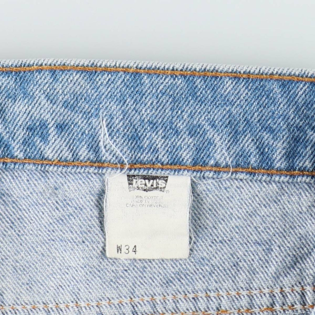 90'S Levi's Orange Tab Denim Shorts, Made in USA, Men's Size W34 (approx.), Vintage cotton blue type Vintage Second Hand