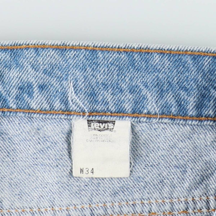 90'S Levi's Orange Tab Denim Shorts, Made in USA, Men's Size W34 (approx.), Vintage cotton blue type Vintage Second Hand