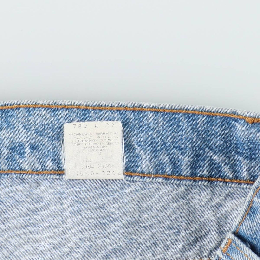 90'S Levi's Orange Tab Denim Shorts, Made in USA, Men's Size W34 (approx.), Vintage cotton blue type Vintage Second Hand