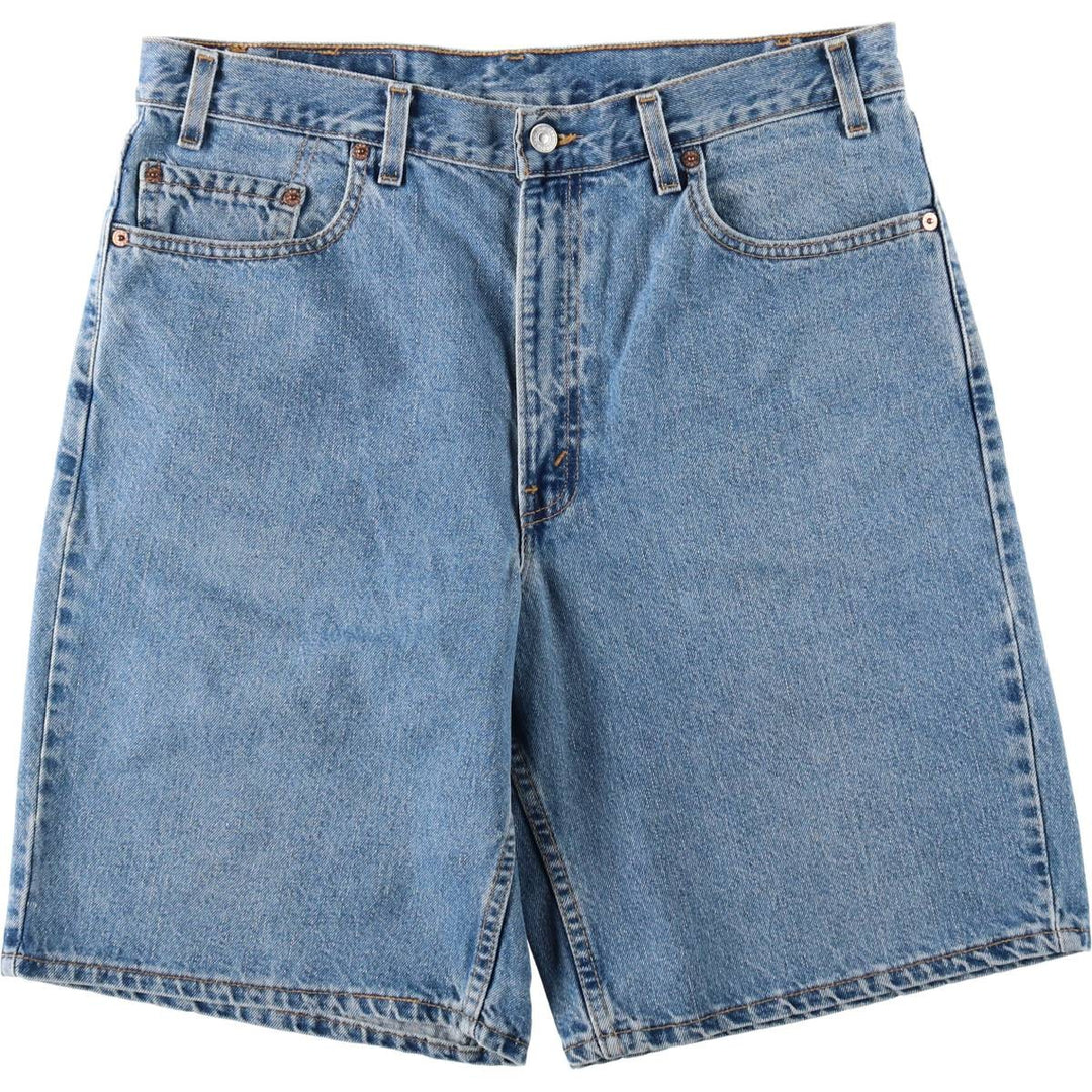 90'S Levi's 550 Relaxed Fit Denim Shorts, Made in USA, Men's Size W36 (approx.), Vintage cotton blue type Vintage Second Hand