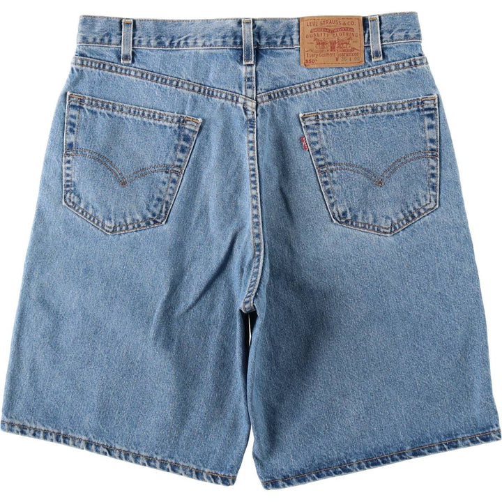 90'S Levi's 550 Relaxed Fit Denim Shorts, Made in USA, Men's Size W36 (approx.), Vintage cotton blue type Vintage Second Hand