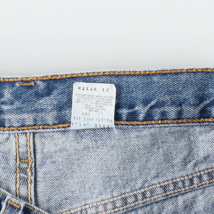 90'S Levi's 550 Relaxed Fit Denim Shorts, Made in USA, Men's Size W36 (approx.), Vintage cotton blue type Vintage Second Hand
