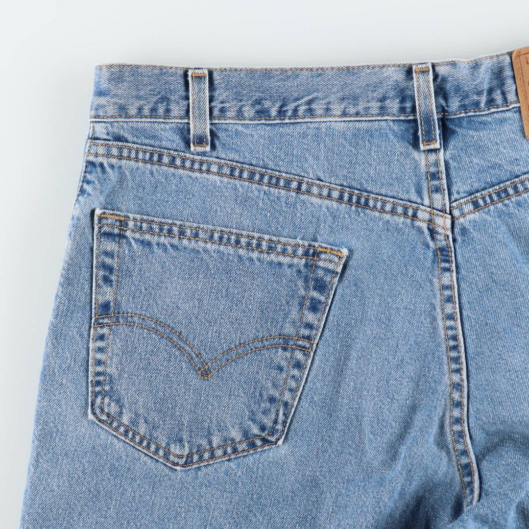 90'S Levi's 550 Relaxed Fit Denim Shorts, Made in USA, Men's Size W36 (approx.), Vintage cotton blue type Vintage Second Hand