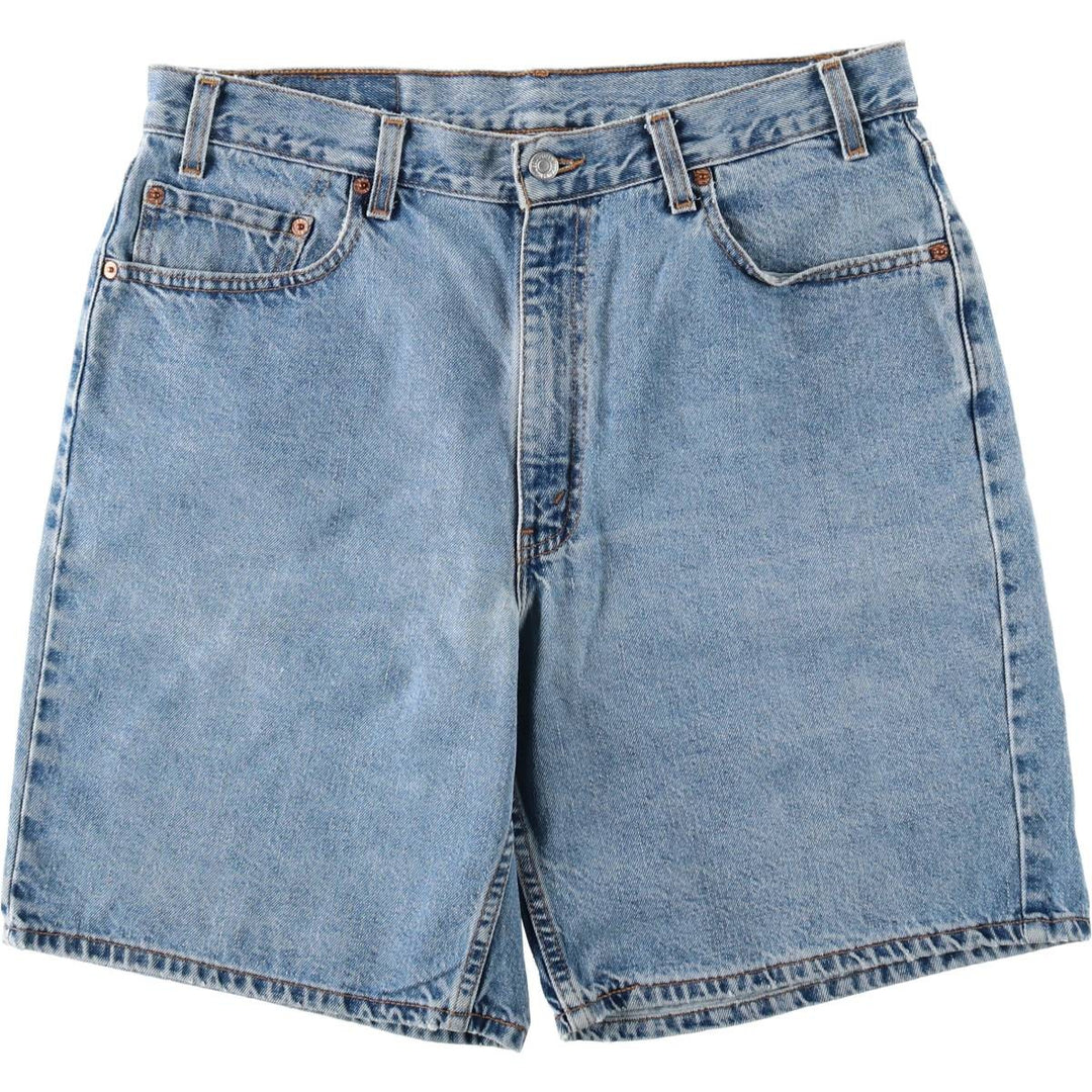90'S Levi's 550 Relaxed Fit Denim Shorts, Made in USA, Men's W35 (approx.), Vintage cotton blue type Vintage Second Hand