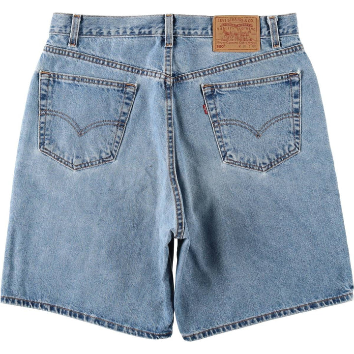 90'S Levi's 550 Relaxed Fit Denim Shorts, Made in USA, Men's W35 (approx.), Vintage cotton blue type Vintage Second Hand