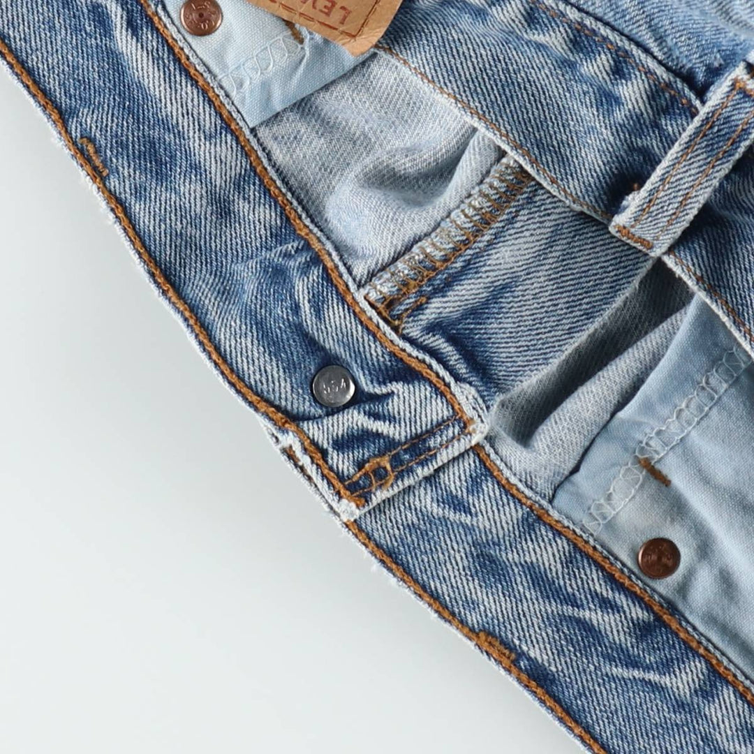90'S Levi's 550 Relaxed Fit Denim Shorts, Made in USA, Men's W35 (approx.), Vintage cotton blue type Vintage Second Hand