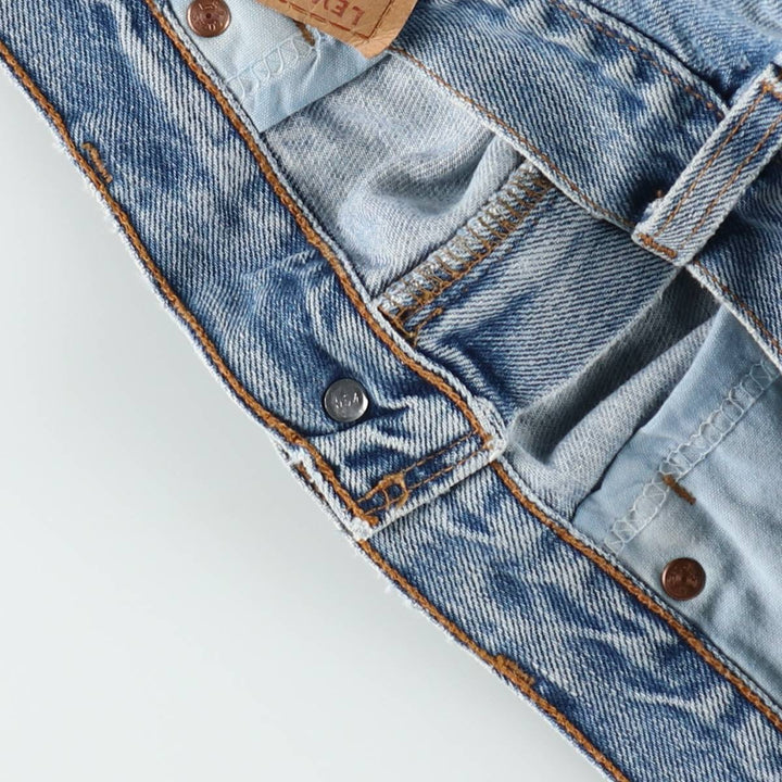 90'S Levi's 550 Relaxed Fit Denim Shorts, Made in USA, Men's W35 (approx.), Vintage cotton blue type Vintage Second Hand