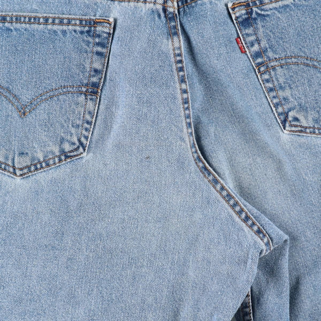 90'S Levi's 550 Relaxed Fit Denim Shorts, Made in USA, Men's W35 (approx.), Vintage cotton blue type Vintage Second Hand