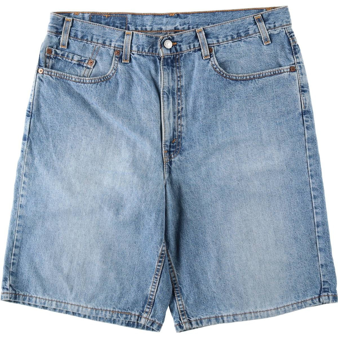 2000'S Levi's 550 Relaxed Fit Denim Shorts, Made in USA, Men's Size W38 (approx.) cotton blue type Vintage Second Hand