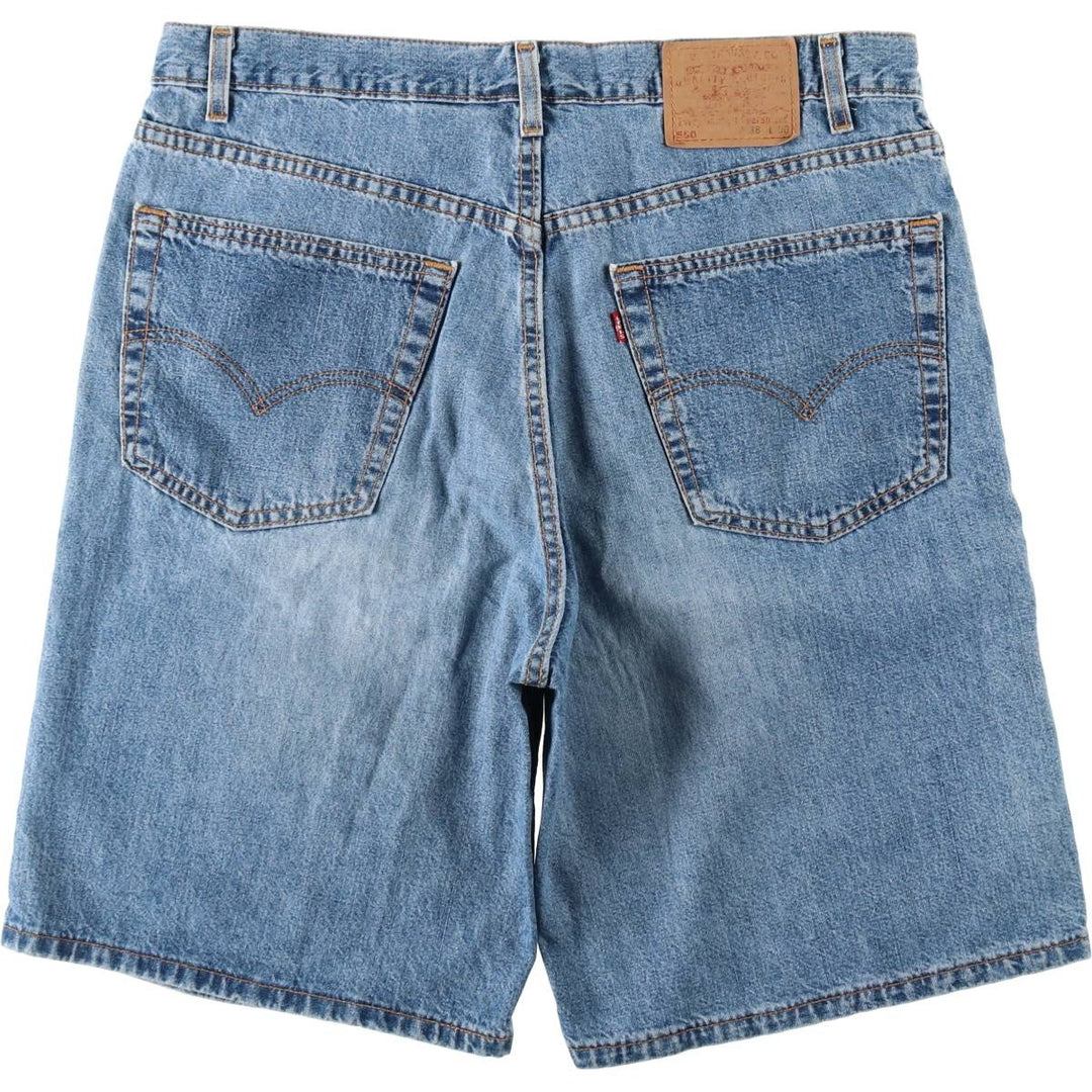 2000'S Levi's 550 Relaxed Fit Denim Shorts, Made in USA, Men's Size W38 (approx.) cotton blue type Vintage Second Hand