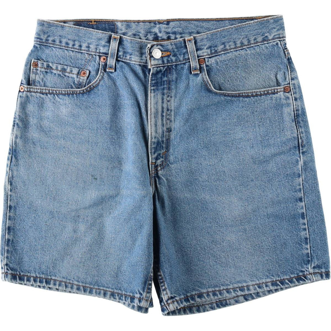 2000'S Levi's 550 Relaxed Fit Denim Shorts, Made in USA, Men's Size W33 (approx.) cotton blue type Vintage Second Hand
