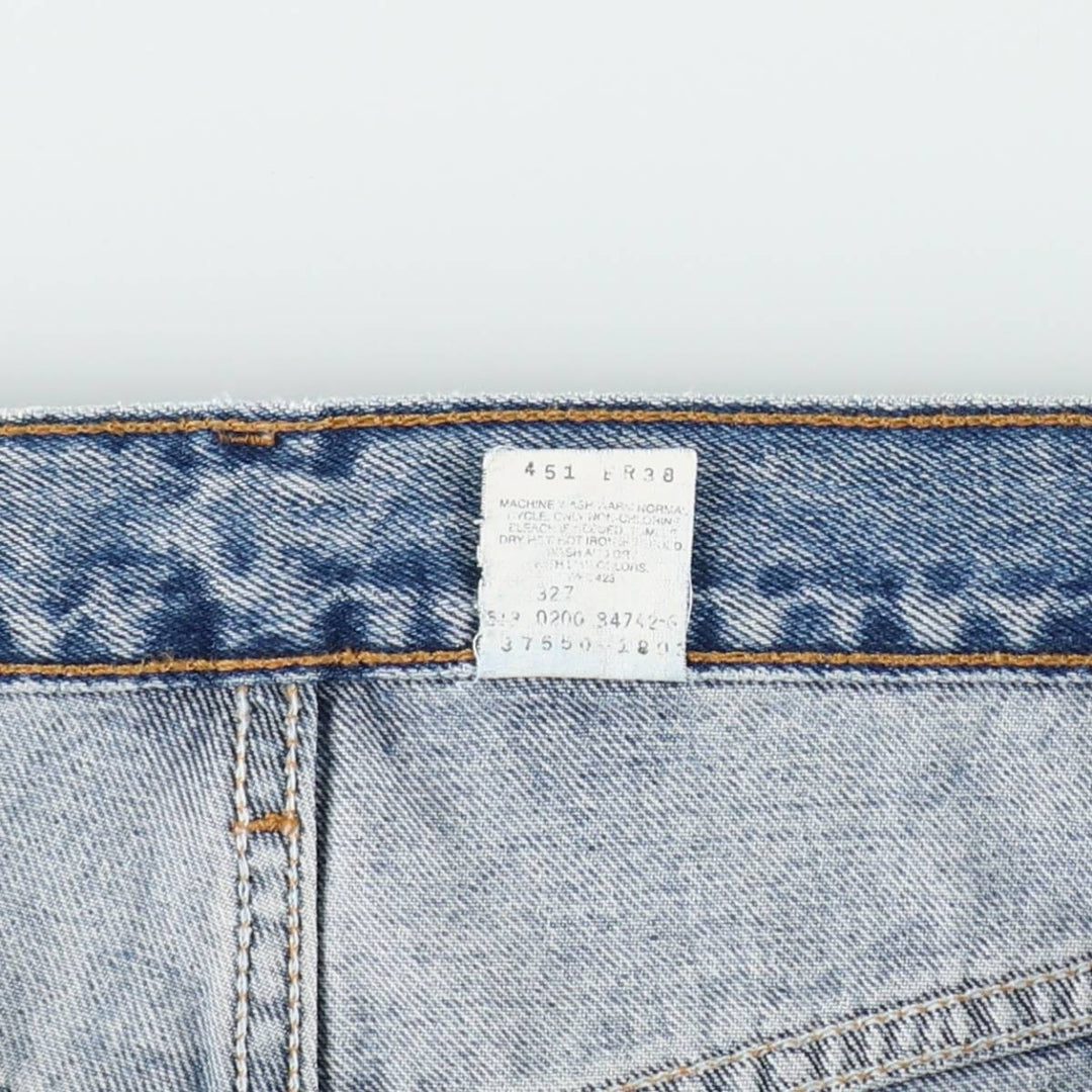 2000'S Levi's 550 Relaxed Fit Denim Shorts, Made in USA, Men's Size W33 (approx.) cotton blue type Vintage Second Hand