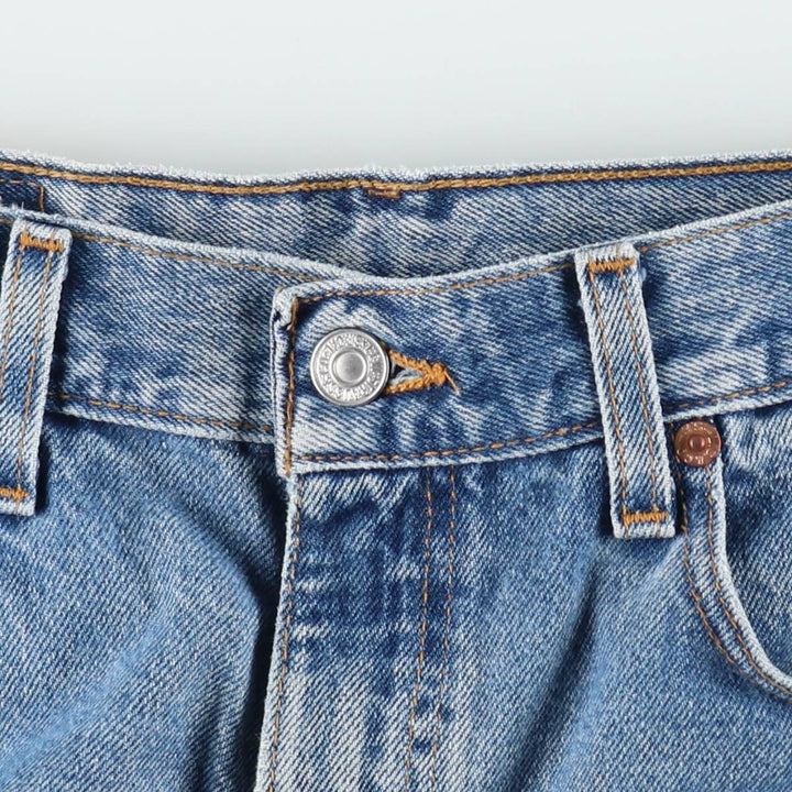 2000'S Levi's 550 Relaxed Fit Denim Shorts, Made in USA, Men's Size W33 (approx.) cotton blue type Vintage Second Hand