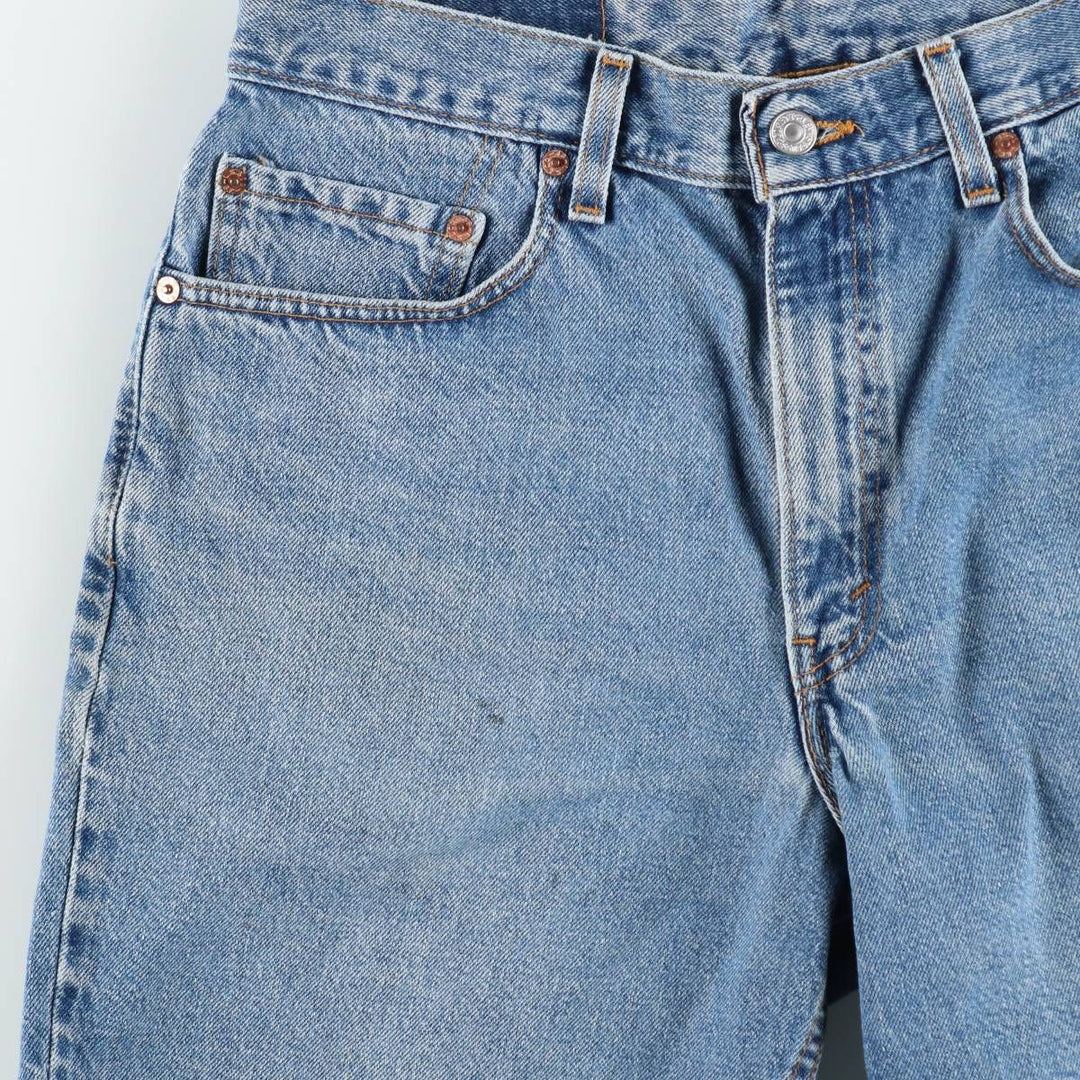 2000'S Levi's 550 Relaxed Fit Denim Shorts, Made in USA, Men's Size W33 (approx.) cotton blue type Vintage Second Hand